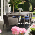 Woodard Lorenzo Outdoor Wicker Dining Set