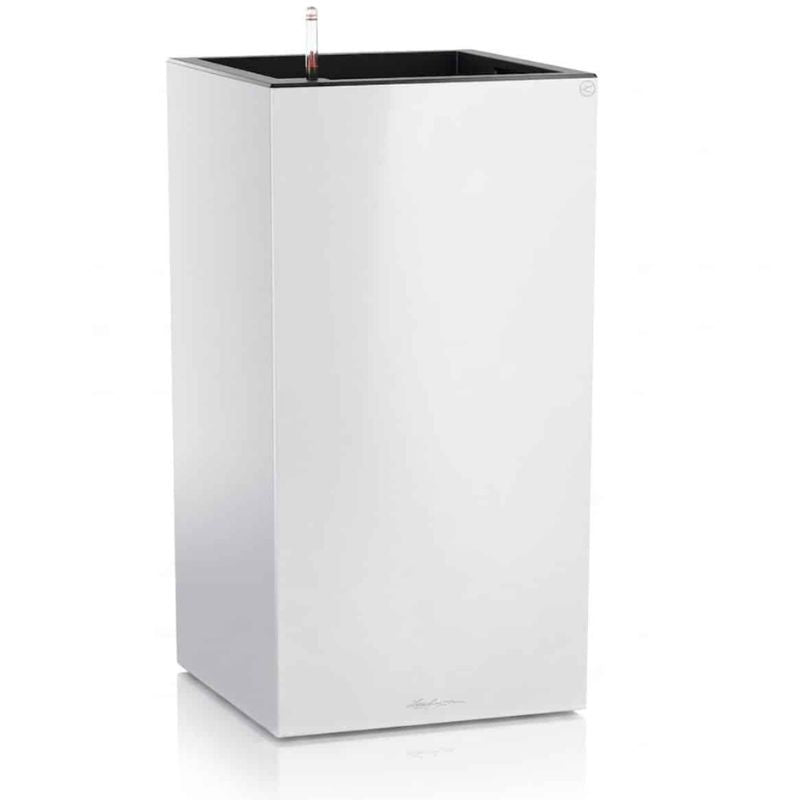 CANTO Premium High White High Gloss, Self-Watering Tall Planter