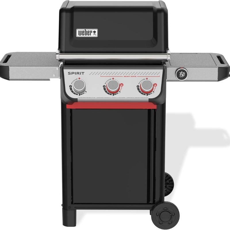Weber Genesis® EX‑325W Smart Gas Grill (Liquid Propane) for Outdoor Cooking, 3 Burner – Black, Wi‑Fi Enabled Grill with Porcelain-Enameled Cast-Iron, Sear Zone & PureBlu Burners